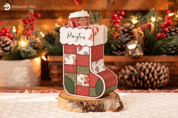 3D SVG Gift Bag for Christmas Branding