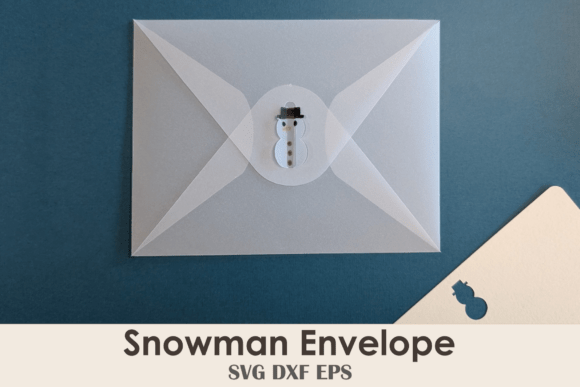 3D SVG Snowman Envelope for Christmas Crafting