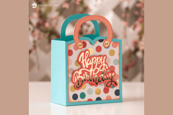 Birthday Gift Bag 3D SVG for Handmade Creations