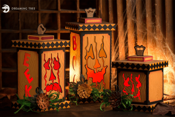Bumpkin Pumpkins SVG: A Festive 3D Design for Halloween
