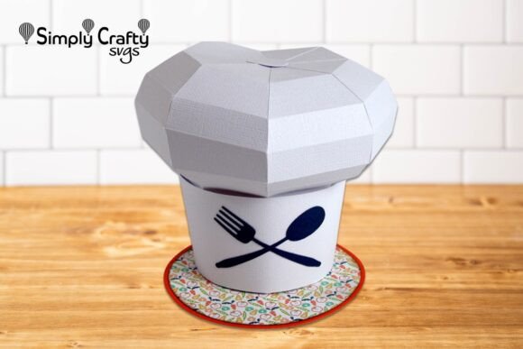 Chef Hat Gift Box SVG: A 3D Design for Lifestyle And Hobbies