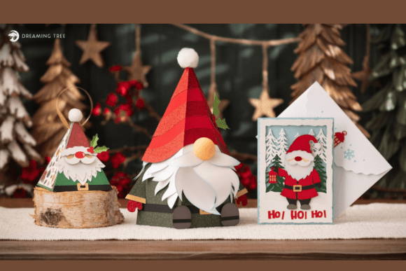 Gnome Magic SVG Bundle: Whimsical 3D Design for Christmas Campaigns
