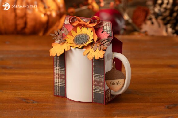 Harvest Mug Wrap 3D SVG: A Fall Graphic Design Asset for Polished Publishing