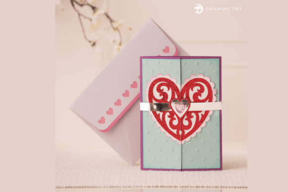 Love Gatefold Card SVG: A 3D Valentine’s Day Design Asset for Content Creators