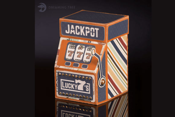 Lucky 7s Slot Machine SVG: A Vegas-Inspired 3D Centerpiece for Handmade Projects