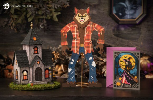Moonlight Magic 3D SVG Bundle: A Spooky Design Asset for Local Businesses