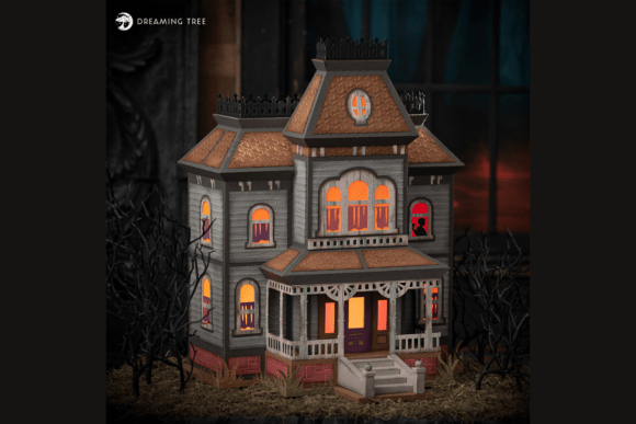 Mother Bates Place SVG: A Halloween 3D Graphic Design Asset for Creators