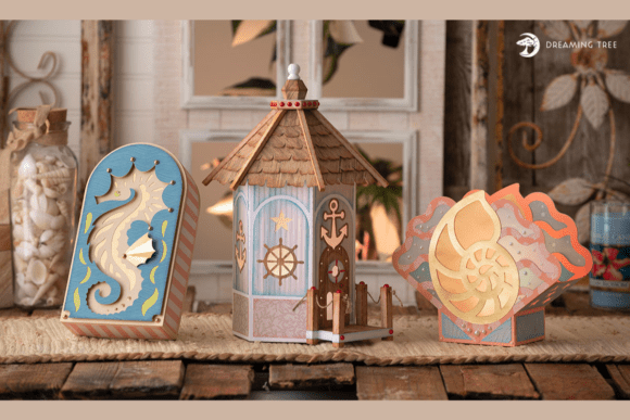 Nautical Nights 3D SVG: A Must-Have for Ocean-Inspired Crafters