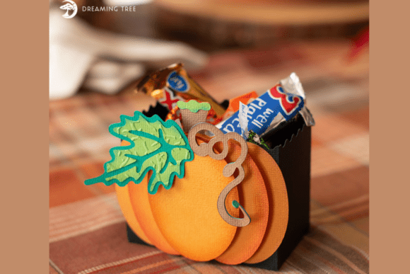 Pumpkin Treat Box SVG: A Festive 3D Design for Halloween Content