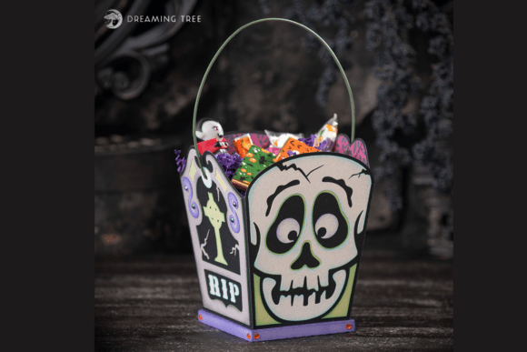 RIP Treat Basket SVG: A Festive 3D Halloween Design for Handmade Creators