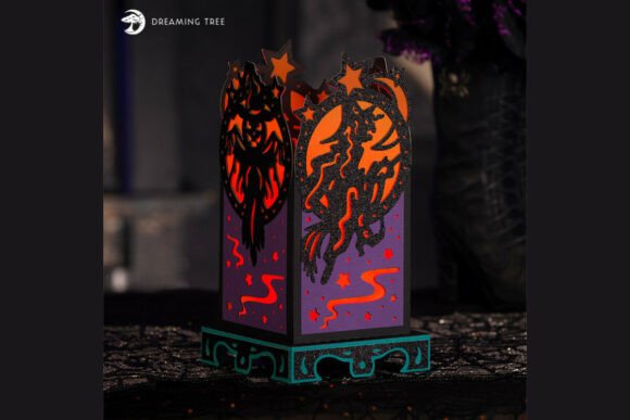 Spooky Lantern SVG: A 3D Halloween Design Asset for Local Business Branding