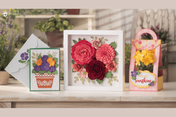 Spring Blooms SVG Bundle: A 3D Design Asset for Vibrant Editorial Use