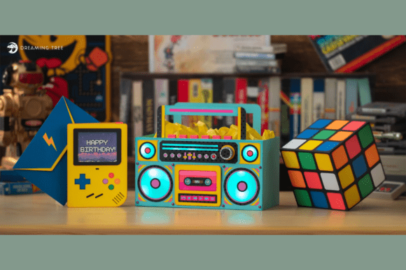 That 80s SVG Bundle: Bold 3D Music Designs for Nostalgic Crafting
